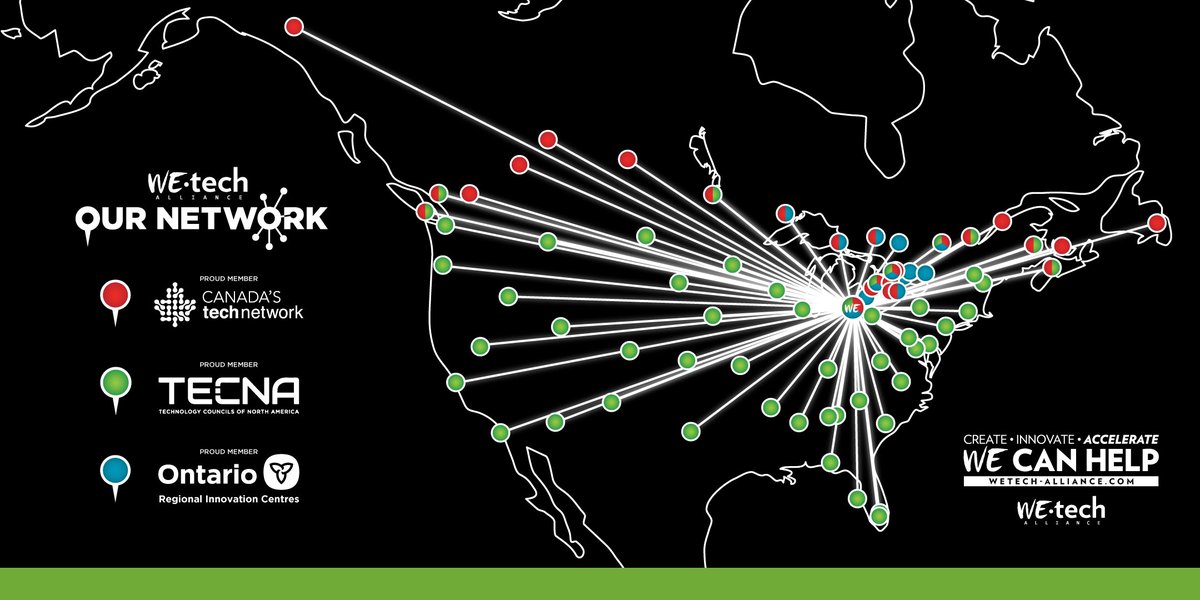 Our international network includes <a href="/ONeconomy/">Ontario Economy</a>, <a href="/TechCouncils/">Technology Councils of North America</a>, and @ctn_rtc - each of which unlocks access to #acceleration programs, funding opportunities &amp; resources that can help innovation &amp; tech-based #entrepreneurs #StartSellScale.

Learn more: wetech-alliance.com/who-we-are