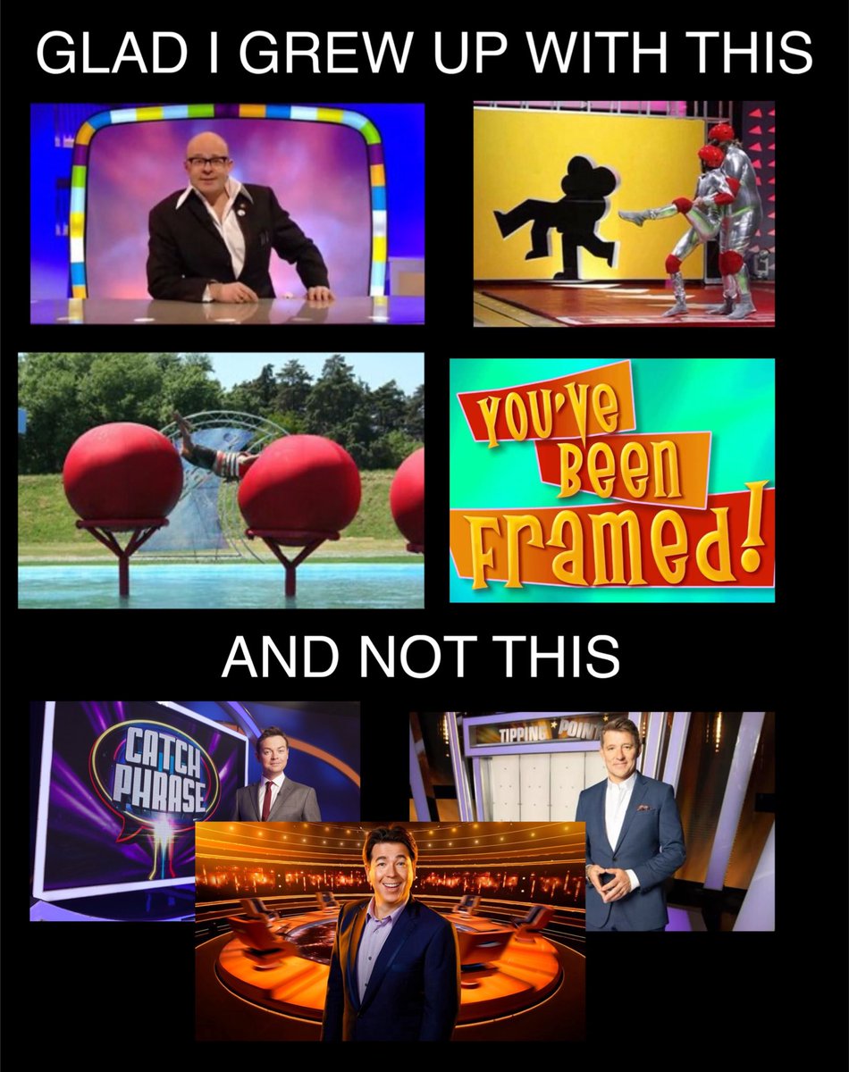 Saturday night telly fell off.