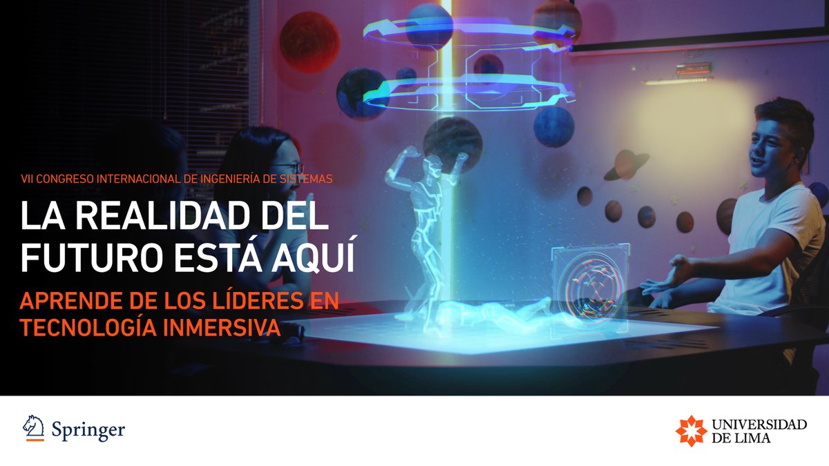 udelima's tweet photo. #ULEventos ¡Sumérgete en el mundo de las tecnologías inmersivas de la mano de expertos globales!
Participa en el “Congreso Realidad Extendida y Juegos Serios para la Educación, la Competitividad y el Bienestar”, en el que conocerás más sobre estas herramientas y cómo interactúan con el entorno.
Más información del evento aquí: https://t.co/vdkXGrw27r