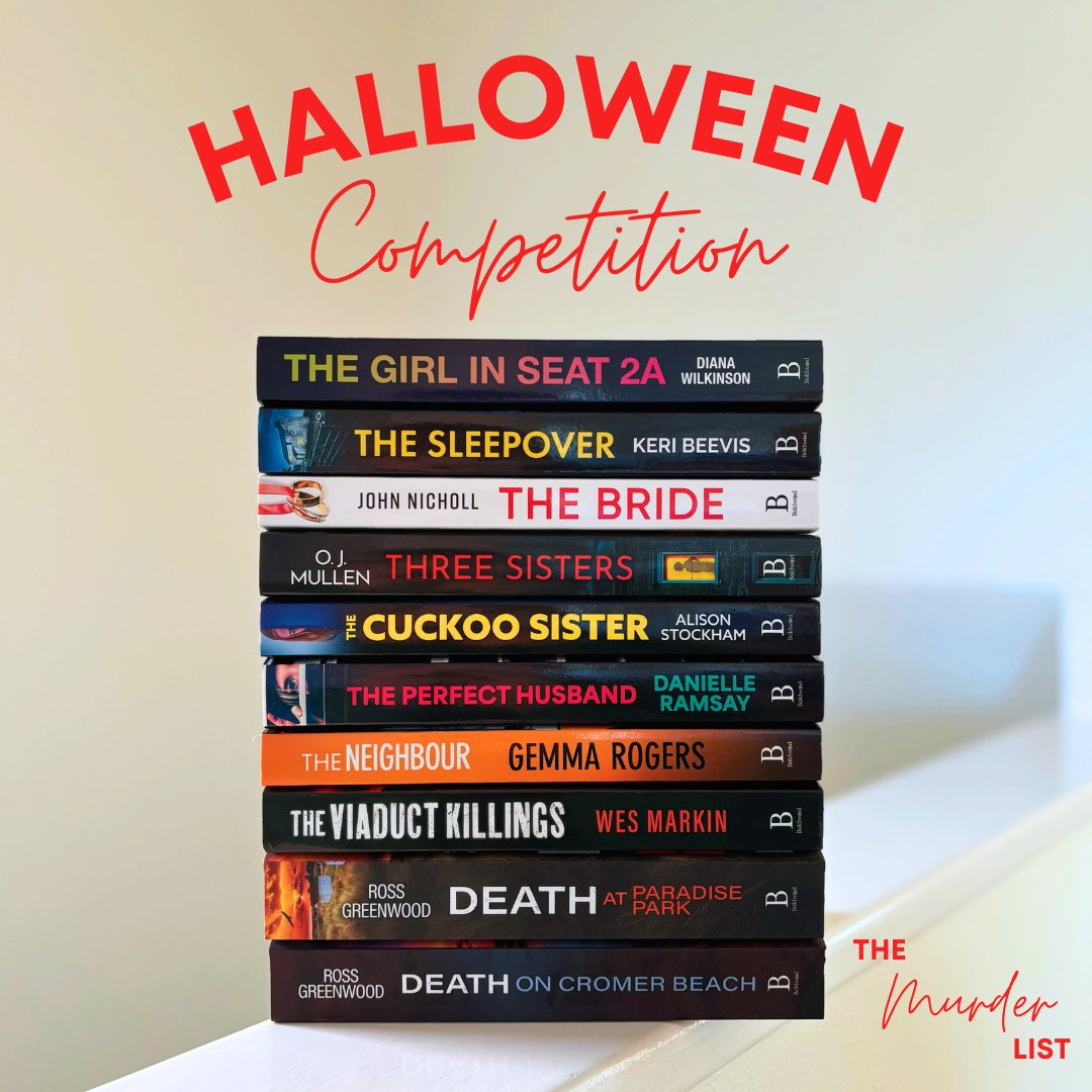 BoldwoodBooks's tweet photo. 👻 HALLOWEEN GIVEAWAY 👻
Trick or treat? 👀 We're giving away 10 thrilling reads to celebrate spooky season! 📚 To enter: Sign up to The Murder List newsletter: https://t.co/d0CxGYI5jt, follow + comment a 🎃 emoji! Competition closes 31st October 🚨 T&amp;Cs: https://t.co/yDP1HevFa6 https://t.co/tebd3ZpaO0