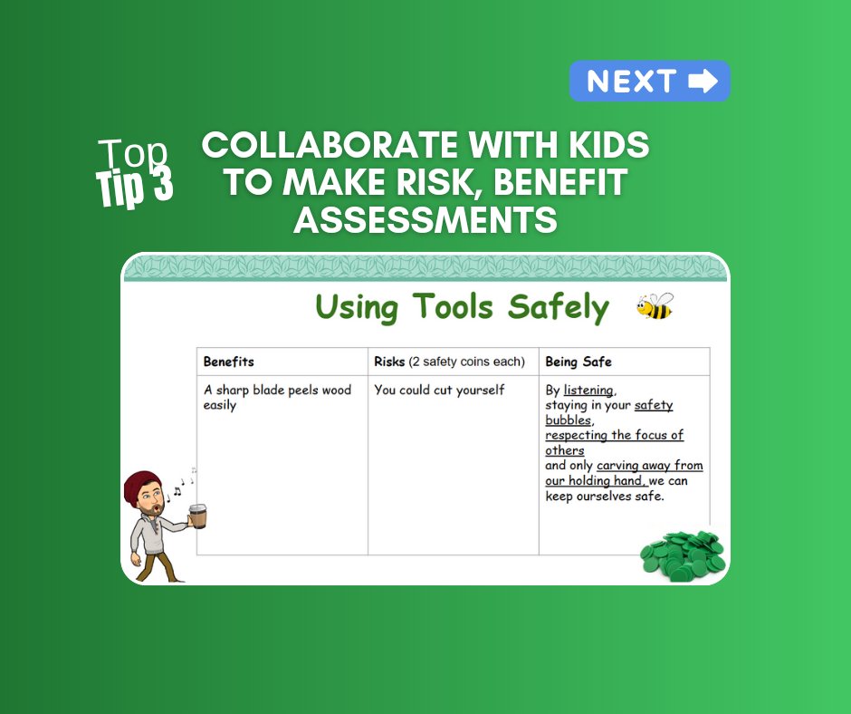 FreshAirTeacher's tweet photo. Hey Educators: Looking for some #outdoorlearning activity class management strategies?

🌱Set expectations together
🌱Practice through play (freeze-frame game is a fave!)
Assess risks together
 🌱Grab their attention (duck whistle, anyone?)
🌱Define working areas
 #edutwitter https://t.co/2iWNuilliY
