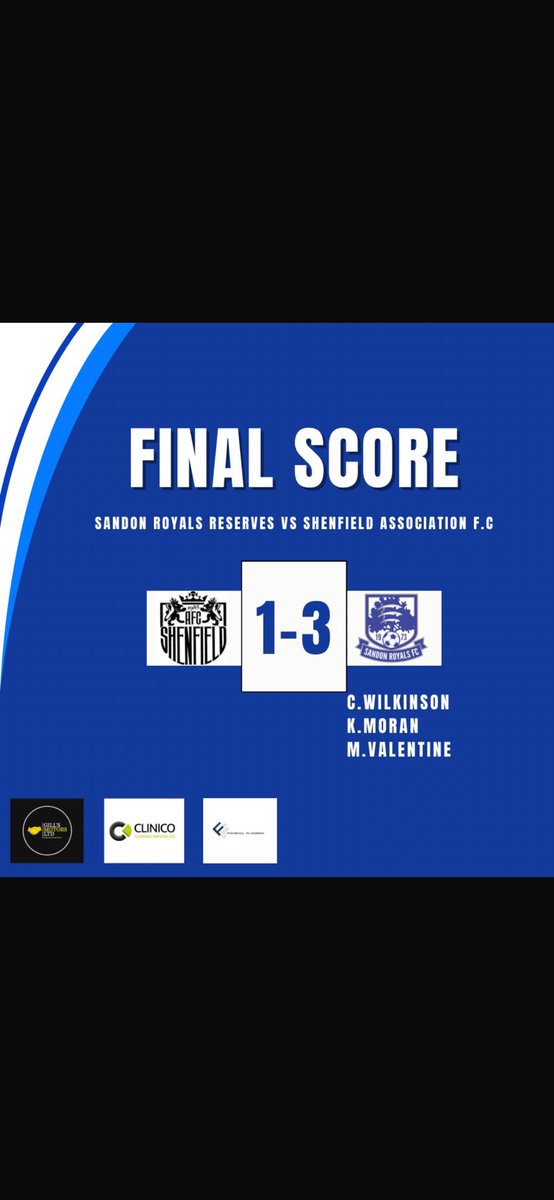 sandon_fc's tweet photo. Today’s Results 🔵⚪️

Another Saturday, another 6 points 😍

1st team with a good win vs Hutton, to remain top, goals @harrygreen63, @Rhys_Willliams &amp; Jack Baker

Ressies with 3 wins on the trot, 3-1 at Shenfield, goals @kevmoran1, Max &amp; a first Sandon goal for @charliewilko26 https://t.co/BusBWZTTjs