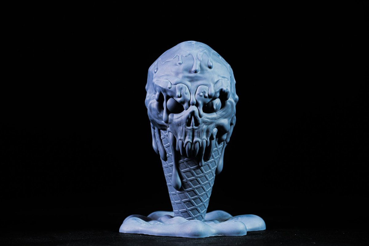 CharroZuck's tweet image. Skull & Cones
Sculpt: @fotismint #zbrush
Resin: @SirayaTech Fast Navy Grey
Printer: @mypeopoly Forge & @WhamBamSystems XTR
Supports: @lychee3d
#3DPrinting #3dprinter #Spooktober2024