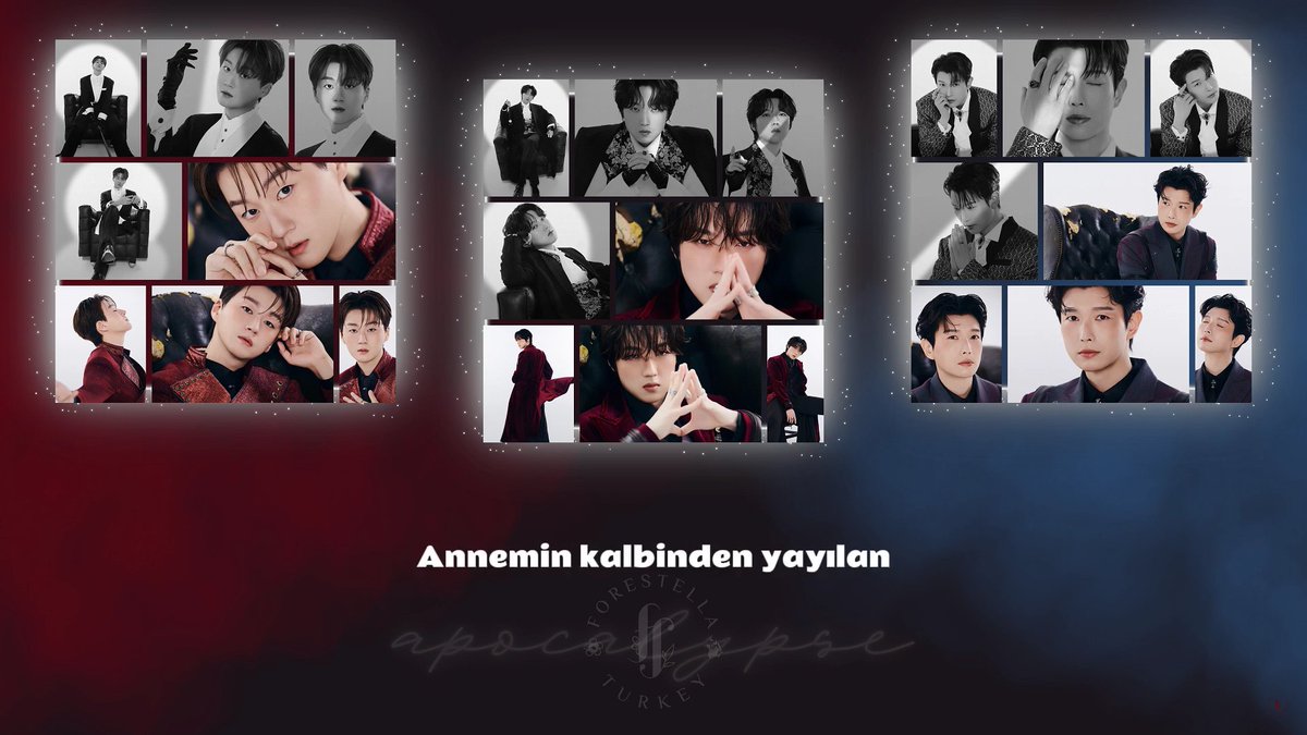 ForestellaTR's tweet photo. Forestella'mızın Dijital Single'ının "Apocalypse" şarkısı huzurlarınızda🔥

[Türkçe Çeviri] 포레스텔라 |Forestella| - "Apocalypse" 👇

🔗https://t.co/eNrKoNtRFQ

@official_fore
#Forestella #포레스텔라 #ChoMingyu #조민규 #BaeDoohoon #배두훈 #KangHyungho #강형호 #KoWoorim #고우림 https://t.co/sOX3lj342y