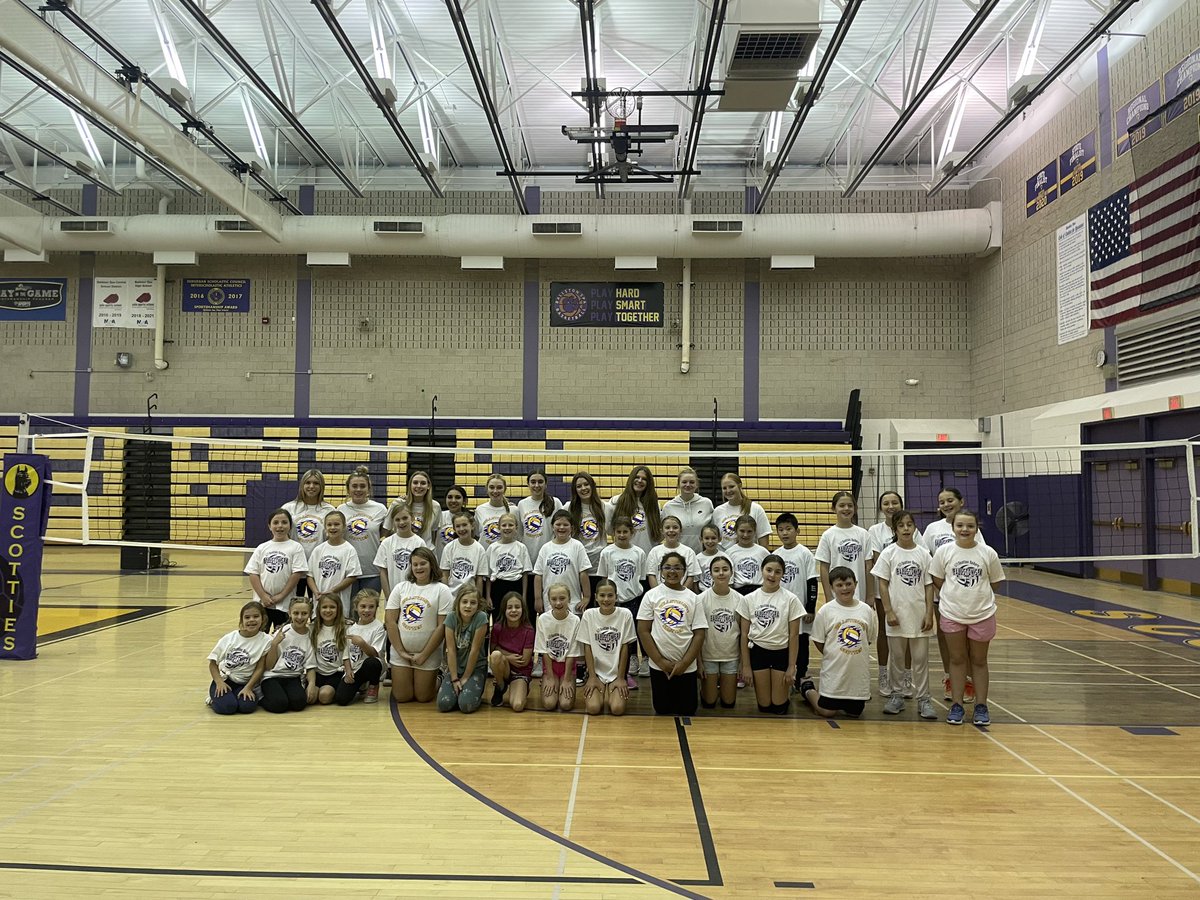 bspavolley's tweet photo. 🏐 Great turnout for our yearly Little Spikers Clinic! 💛 💜 https://t.co/nTZzZuwb4T