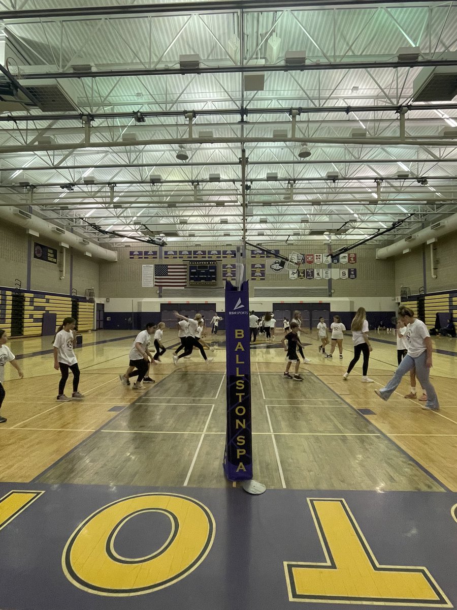 bspavolley's tweet photo. 🏐 Great turnout for our yearly Little Spikers Clinic! 💛 💜 https://t.co/nTZzZuwb4T
