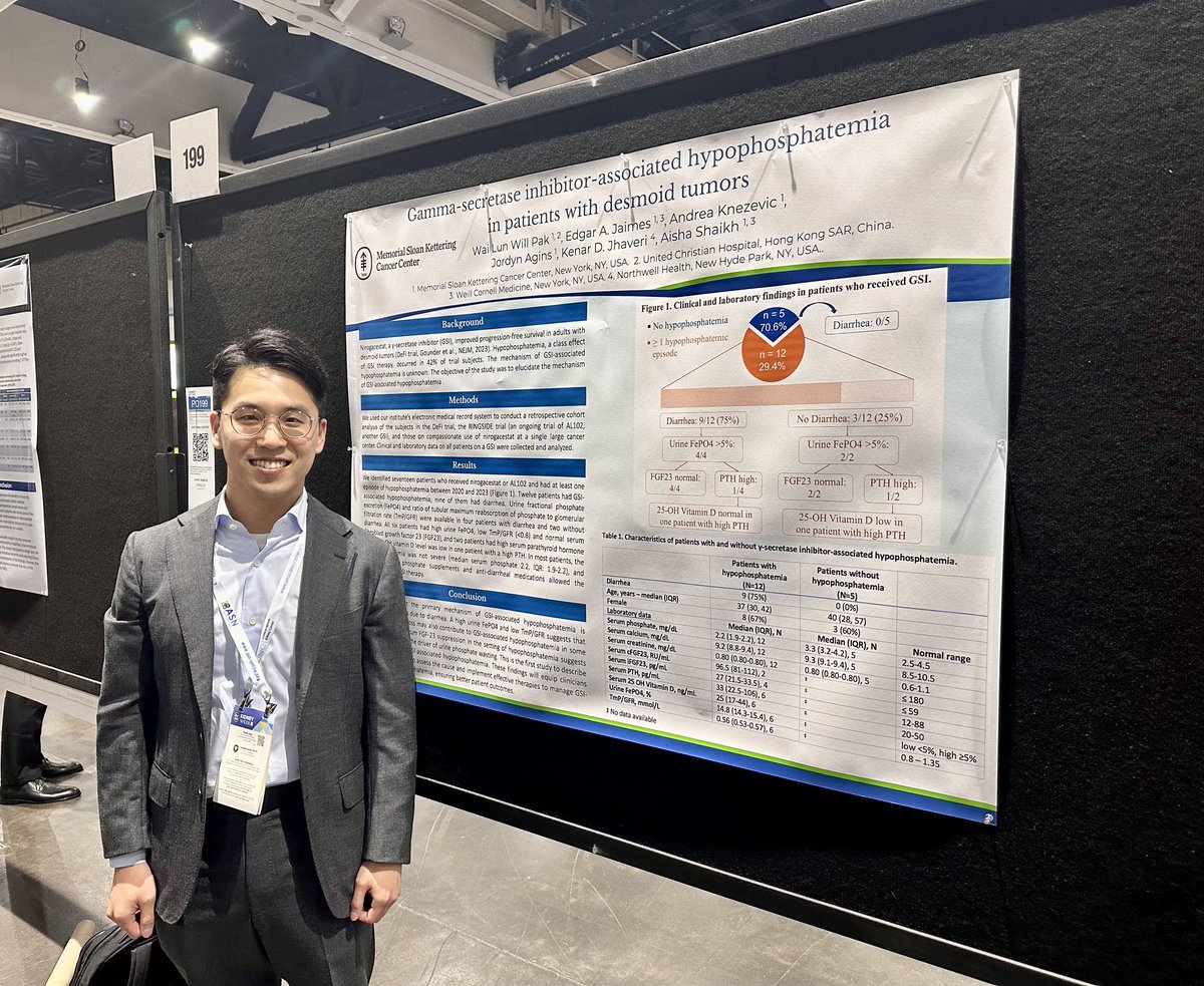 Aisha Shaikh (@aishaikh) on Twitter photo So proud of our OncoNephrology Fellow <a href="/willwlpak/">Will Pak</a> presenting the poster on Gamma-secretase inhibitor-associated hypophosphatemia in patients with Desmoid tumors <a href="/MSK_Neph/">Memorial Sloan Kettering Nephrology</a> 
 #KidneyWk So proud of our OncoNephrology Fellow <a href="/willwlpak/">Will Pak</a> presenting the poster on Gamma-secretase inhibitor-associated hypophosphatemia in patients with Desmoid tumors <a href="/MSK_Neph/">Memorial Sloan Kettering Nephrology</a> 
 #KidneyWk