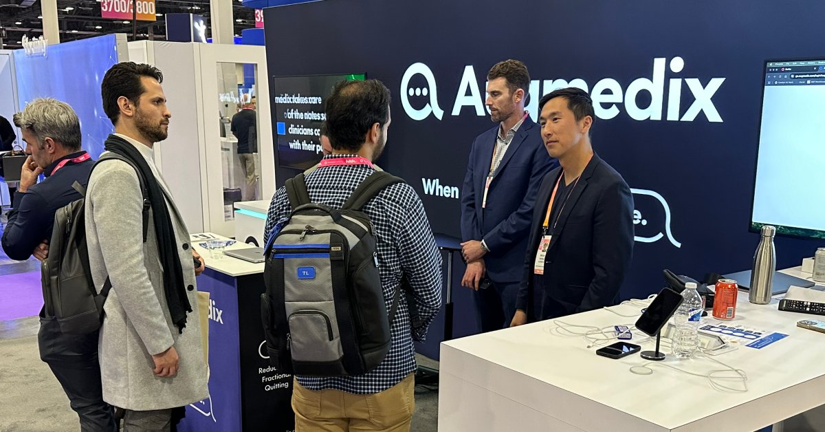 augmedix's tweet photo. What an incredible week at @HLTHEVENT 2024! This event marked the exciting debut of our newly rebranded Commure identity. We’re also thrilled that Augmedix was selected as a finalist in the Best AI Healthcare category by @DigiHlthHubFdn https://t.co/x6b80oqoos