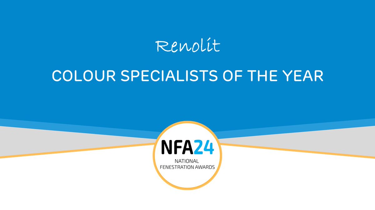 NatFenAwards's tweet photo. The winner of Colour Specialists Of The Year 2024 is Renolit UK! Congratulations! #NFA24 https://t.co/YynVsoaynI