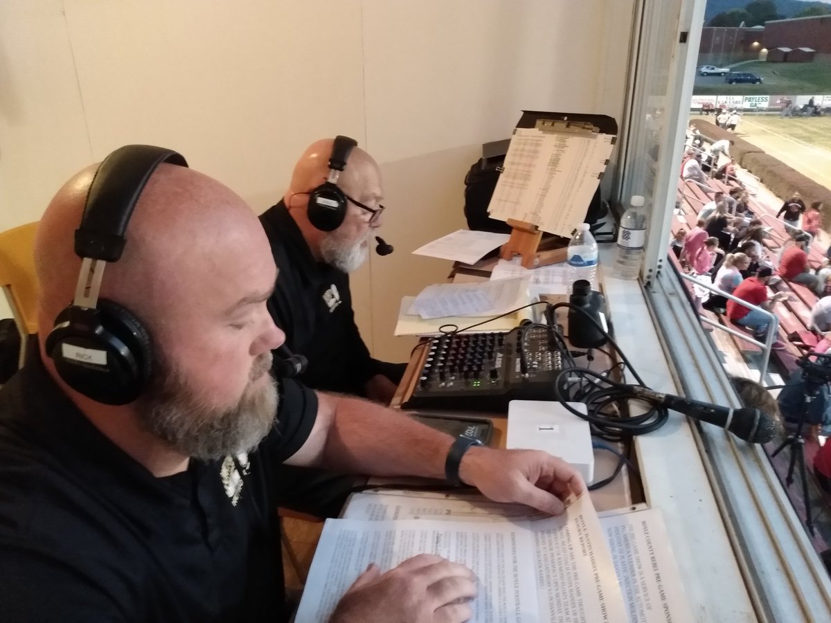 Advocate_Sports's tweet photo. A little local broadcast history was made Friday night when @HometownLive's Steve Bertram teamed with his son Josh for the first time for the call of the @BCRebelFootball game at Wayne County. Josh Bertram filled in for regular color man Rick Schoebel, who was away. https://t.co/IoHYwCcANm