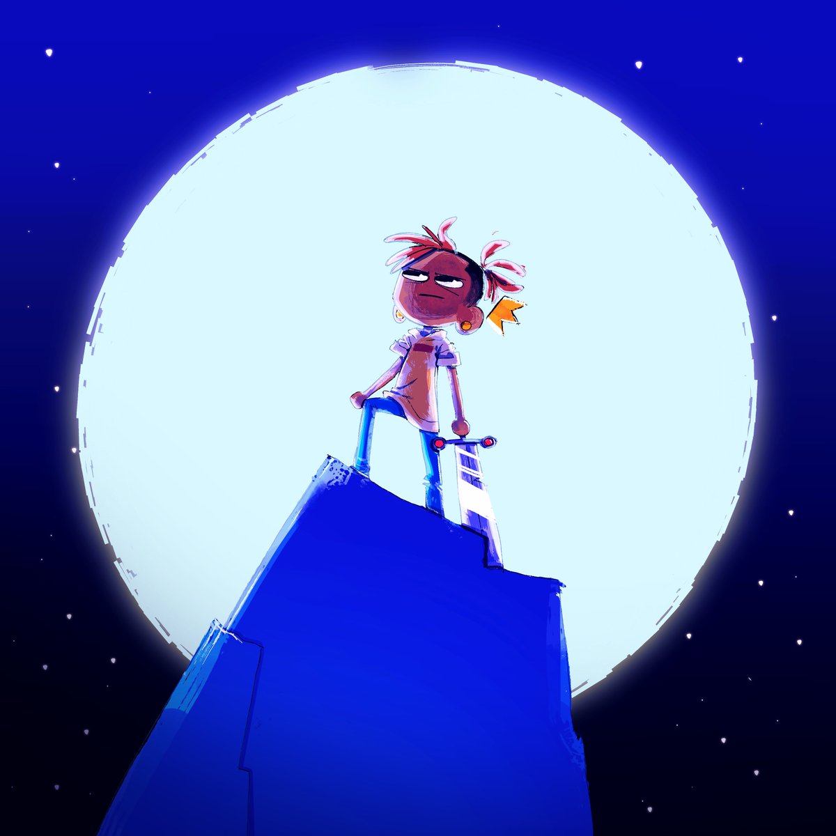 Theme of a video I’m working on here’s a concept art picture. 
I’m posting a lot of quick content in the meantime these two videos I’m working on are taking a very long time tons of rendering and shading and all that. I have a patreon if you wanna support and check behind the