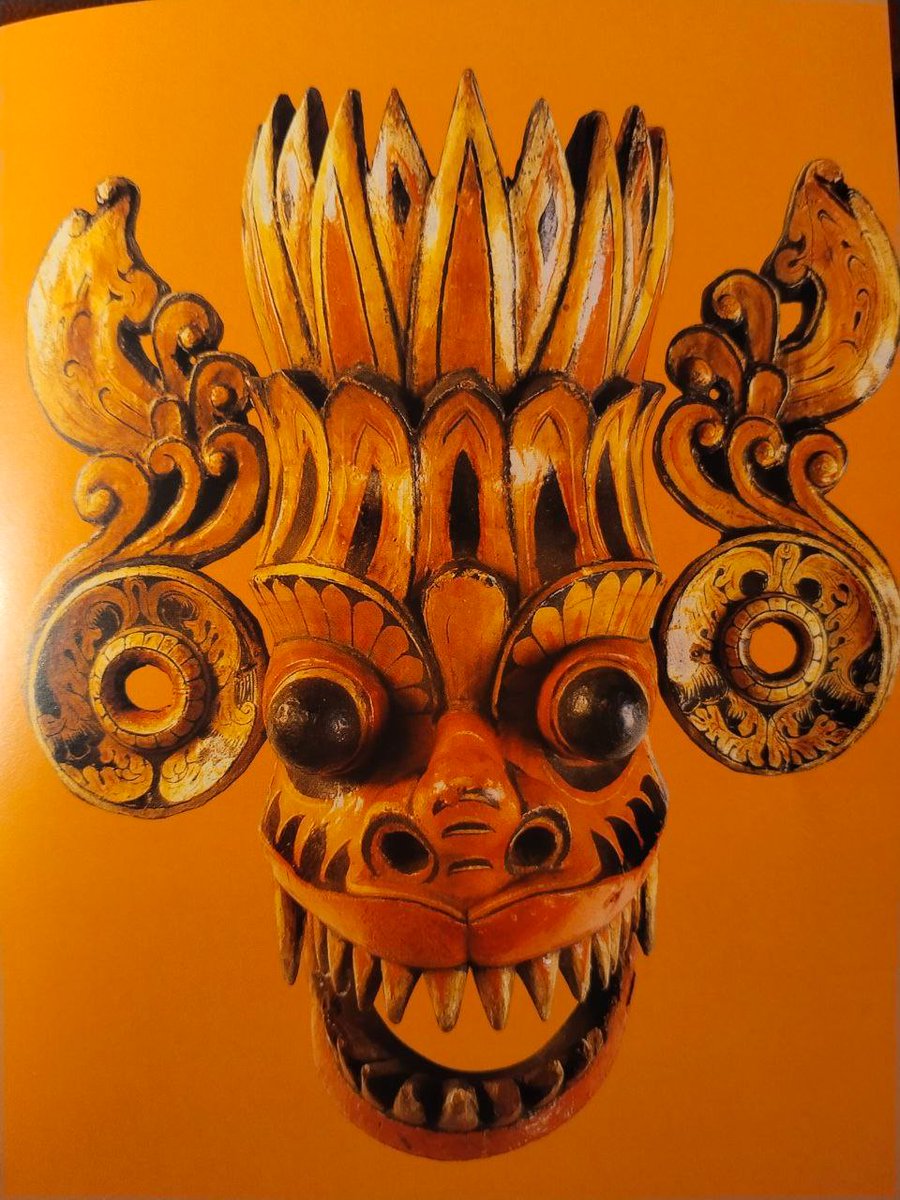 hedgehogarrow's tweet image. Вы демон, чьё лицо стало маской. Шри-Ланка, XIX в.