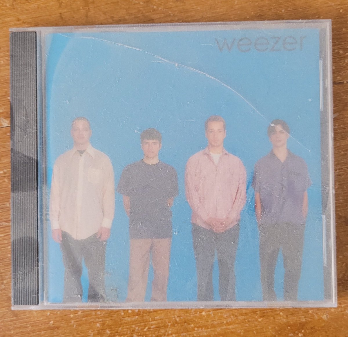I was looking for an empty cd case and got jumpscared by Weezer