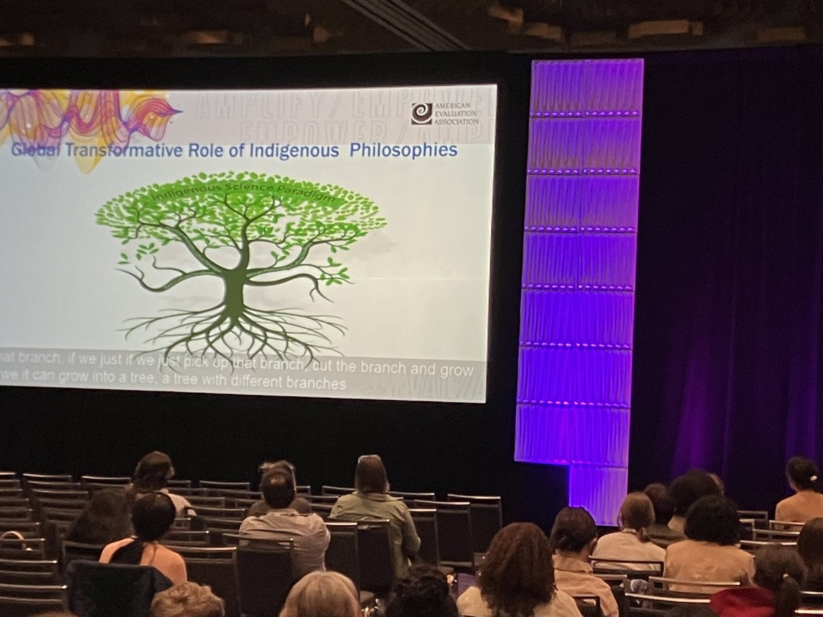 cloneshouse's tweet photo. Chilisa emphasizes at #Eval24
It is the era of
✅emancipation
✅Seeing solutions from diverse perspectives and philosophies
✅Introducing indigenous methods
✅A new branch (paradigm)- “Ubuntu spirituality (understanding how people connect with each other) https://t.co/93CoNMejZR