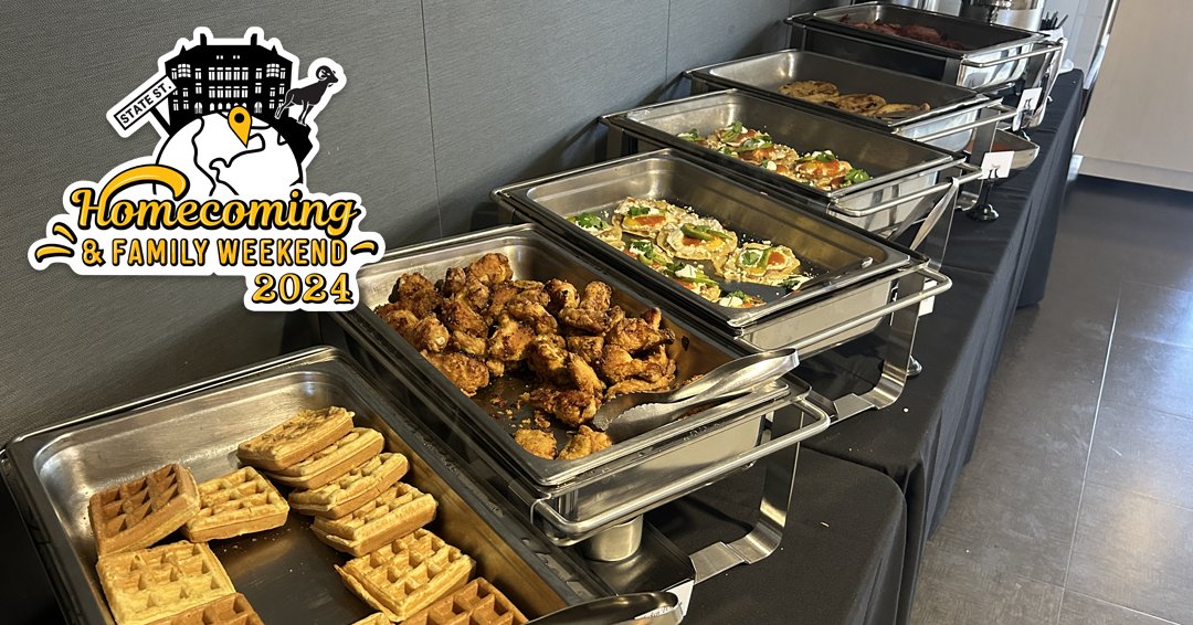 It's been a busy morning over here at Homecoming! We've hosted:

- Receptions for Honors Program Families, GenOne Families, and the Family Network
- The BIPOC Alumni, Student, Faculty &amp; Staff Brunch 🥞
- Classroom Experiences with Dr. Riveras and Dr. McKenna