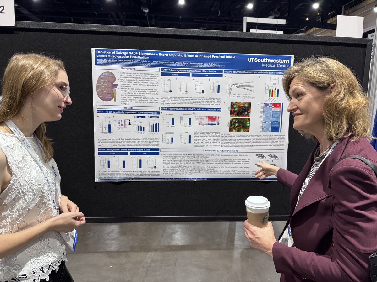 Inspiring discussion for an emerging physician-scientist from and established leader and physician-scientist: ⁦<a href="/VEtzrodtMD/">Valerie Etzrodt</a>⁩ from our lab and ⁦<a href="/LeslieGewin/">Leslie Gewin</a>⁩ from ⁦<a href="/WashUNephrology/">WashU Nephrology</a>⁩ and ⁦<a href="/womeninnephro/">Women In Nephrology</a>⁩

#kidneywk #magic ⁦⁦
<a href="/UTSWNephrology/">UTSW Nephrology</a>⁩