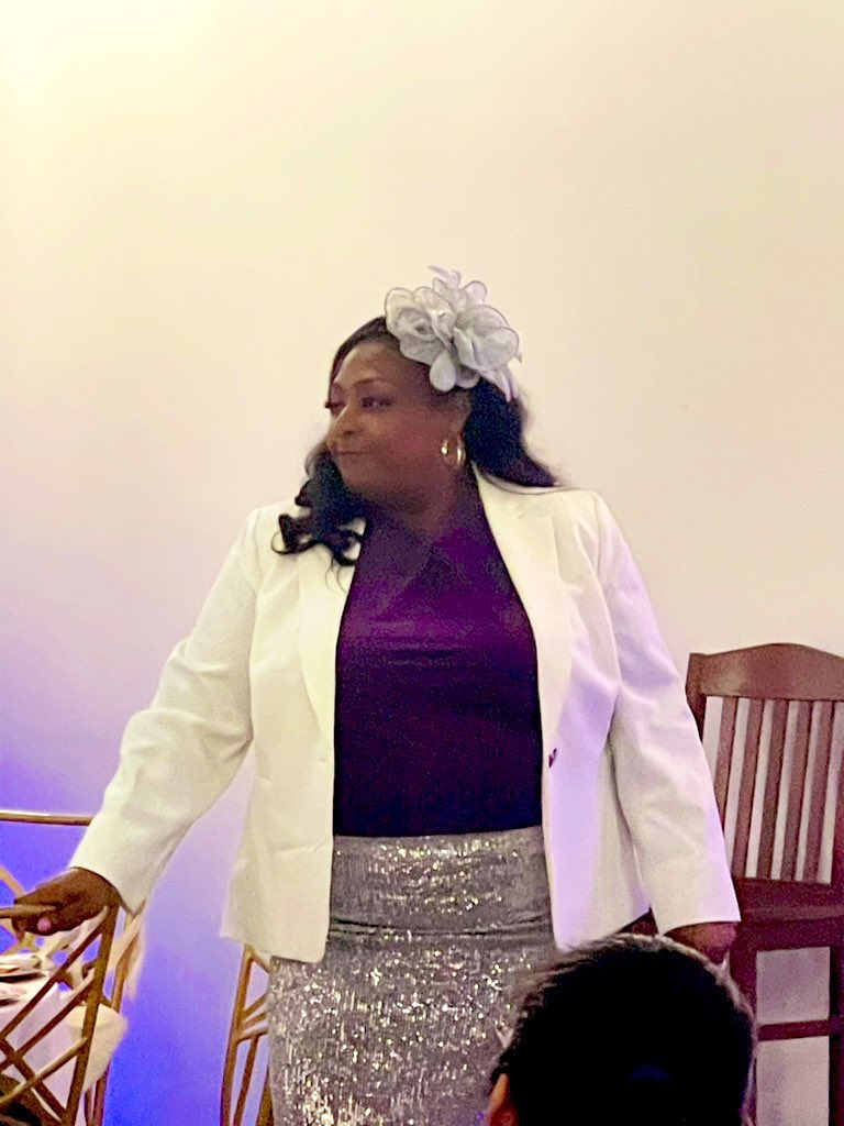 Miles4Education's tweet photo. @PrincipalAuntie truly embodies grace and leadership. It’s inspiring to witness her captivating presence and impactful words @R4TCWSE Annual Fall Mixer. Thank you for sharing your wisdom and uplifting everyone in the room 💕 #SheSharpenedMe https://t.co/kMSwyiViDW