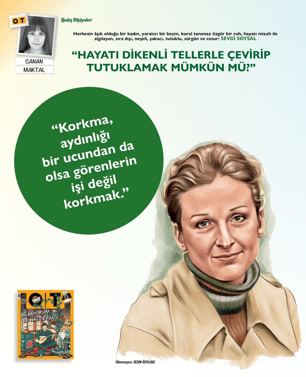 "Hayatı dikenli tellerle çevirip tutuklamak mümkün mü?"
Kasım ayında <a href="/dergiot/">Dergi Ot</a> 'ta 
SEVGİ SOYSAL ✨