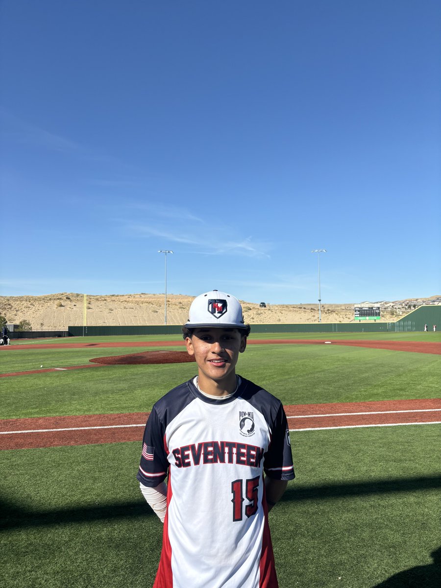 FiveToolNM's tweet photo. F: NM17 25, ABA 2027 Silver 8
PoG: Aiden Welch 4 IP, 5K
Hitter: @Andresbsbl 2-3, 3B, 6 RBI https://t.co/FoFIjFoNnD