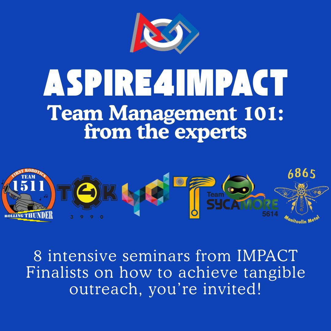 If you’re interested with getting mentorship from the best, fill in the form in @frc4thdimension ‘s bio—newly started teams are highly encouraged!

Please note that all seminars will be conducted in English and all team’s worldwide are welcome.