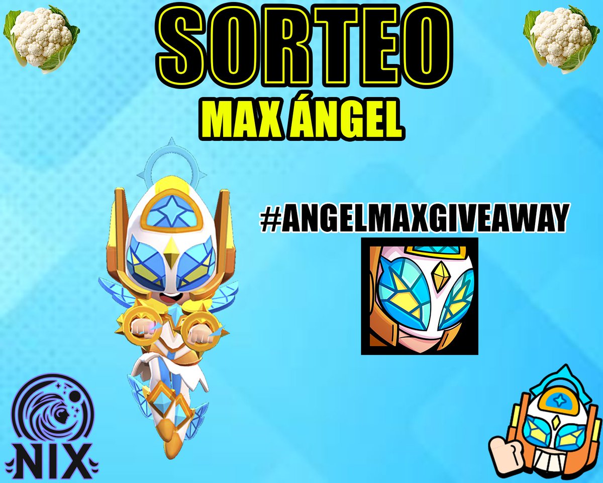PepeColiflor's tweet image. Sorteo de una skin de Max Ángel #AngelMaxGiveaway
Requisitos:
- Dar retweet 🔃
- Dar me gusta ❤️
- Seguir a @PepeColiflor y @NixEsportsES

Ganador el 7 de noviembre
Mucha suerte 🥦💚

 #AngelMaxGiveaway