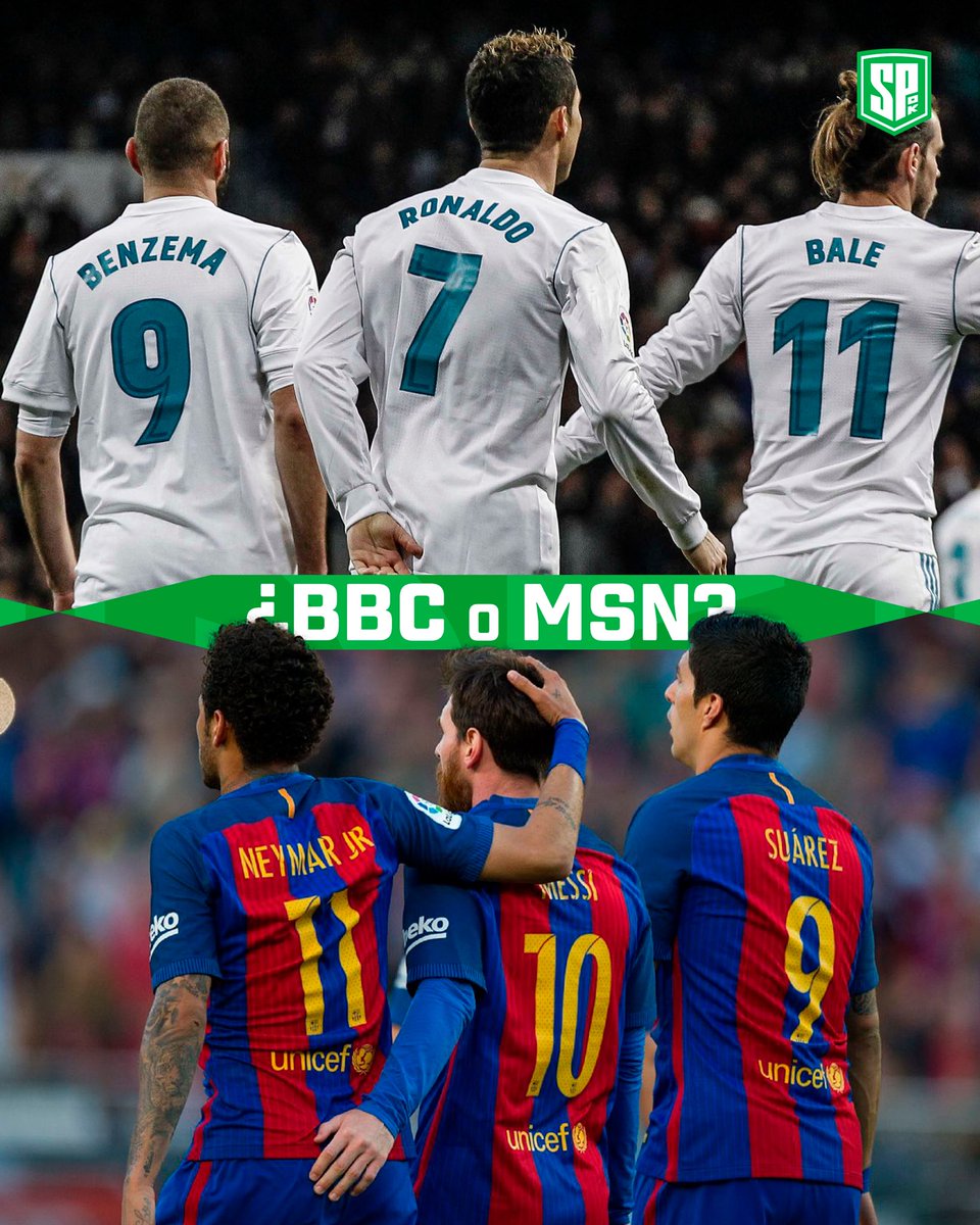 sepegook's tweet image. 🤍🤍 ¿¿BBC o MSN?? ❤💙

Para gustos, colores. Pero nadie puede negar que este par de tridentes eran MAGIA PURA ✨🪄

🌍 Bale - Benzema - Cristiano 🏴󠁧󠁢󠁷󠁬󠁳󠁿🇫🇷🇵🇹

🌎 Messi - Suarez - Neymar 🇦🇷🇺🇾🇧🇷