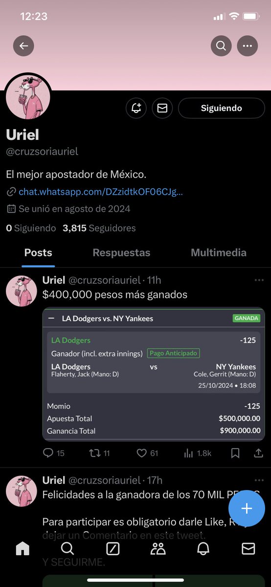 daniel_rodarthe's tweet photo. @cruzsoriauriel Listo!!! Espero poder ser el próximo sería de gran ayuda para las terapias de mi mamá 🙏🏻 https://t.co/kHliZhNnu2