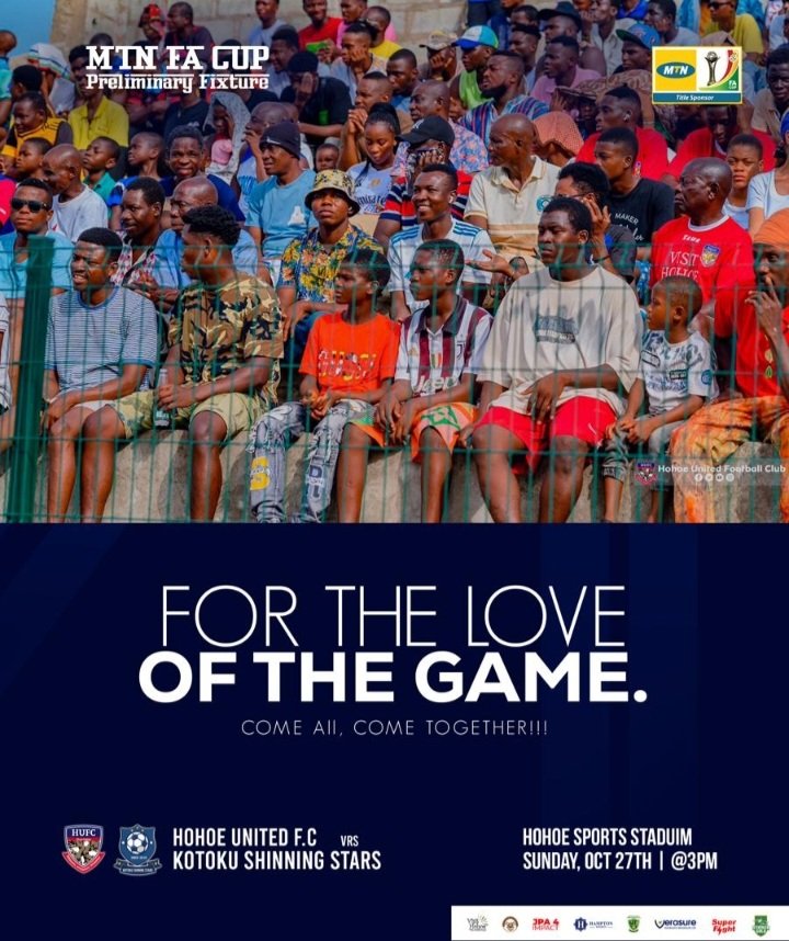 📍 FA Cup Weekend in Hohoe.

Let's come out in our numbers to support the boys. 

#Womeeeee