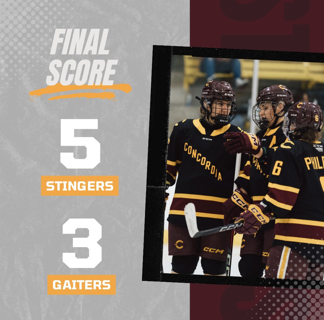 Concordia_WH's tweet photo. Final score from Ed Meagher last night.
Up next β‘οΈ Bishopβs tomorrow at 3:30pm EST.
#CUStingers #Concordiawhky https://t.co/3bYBKAzbNY