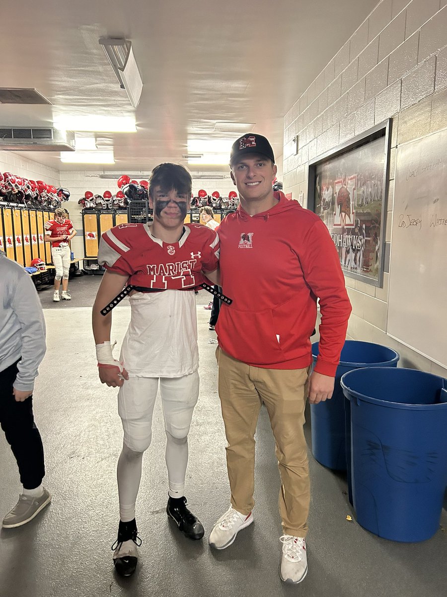 Jimmy Stokas (@baseballkid218) on Twitter photo Thank you to <a href="/danny_meehan6/">Danny Meehan</a> for coaching me all year and teaching me a lot at linebacker.
<a href="/Timothy64289762/">Timothy Moore</a>
<a href="/Coach_Murf/">Coach🍀Murf🇺🇸</a>
<a href="/RedHawkFB/">Marist Football</a>
#family Thank you to <a href="/danny_meehan6/">Danny Meehan</a> for coaching me all year and teaching me a lot at linebacker.
<a href="/Timothy64289762/">Timothy Moore</a>
<a href="/Coach_Murf/">Coach🍀Murf🇺🇸</a>
<a href="/RedHawkFB/">Marist Football</a>
#family