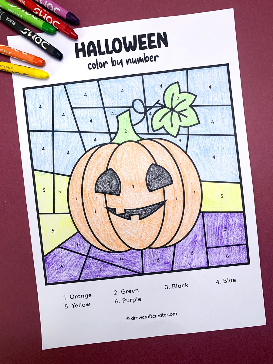 drawcraftcreate's tweet photo. Free printable Halloween Color By Number #halloween #freeprintable #colorbynumber #printable #coloringpages https://t.co/ZXgHegVNv8