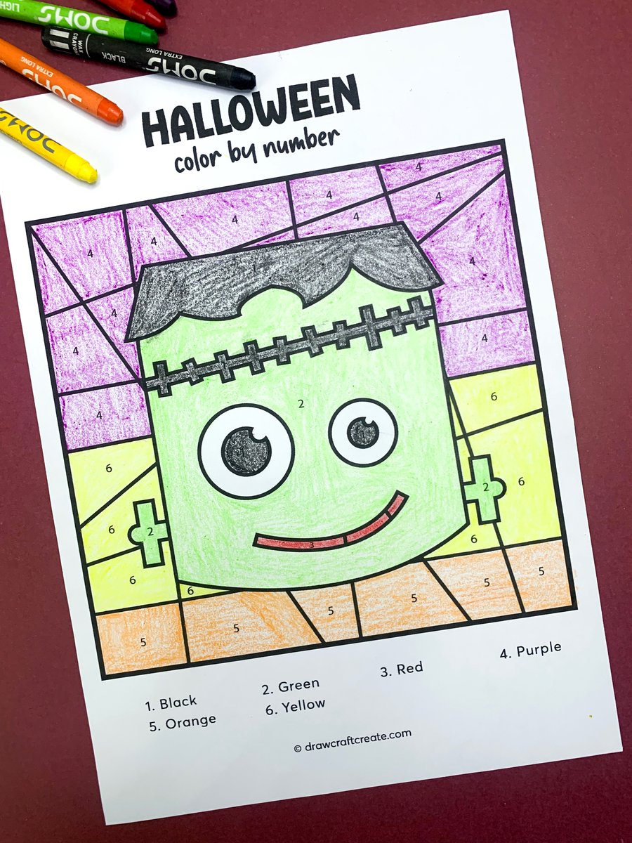 drawcraftcreate's tweet photo. Free printable Halloween Color By Number #halloween #freeprintable #colorbynumber #printable #coloringpages https://t.co/ZXgHegVNv8