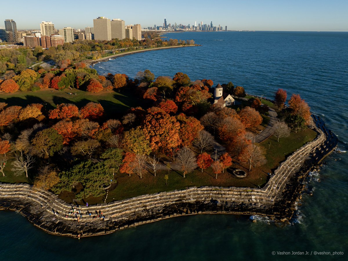 Promontory Point this morning 🍂🍁