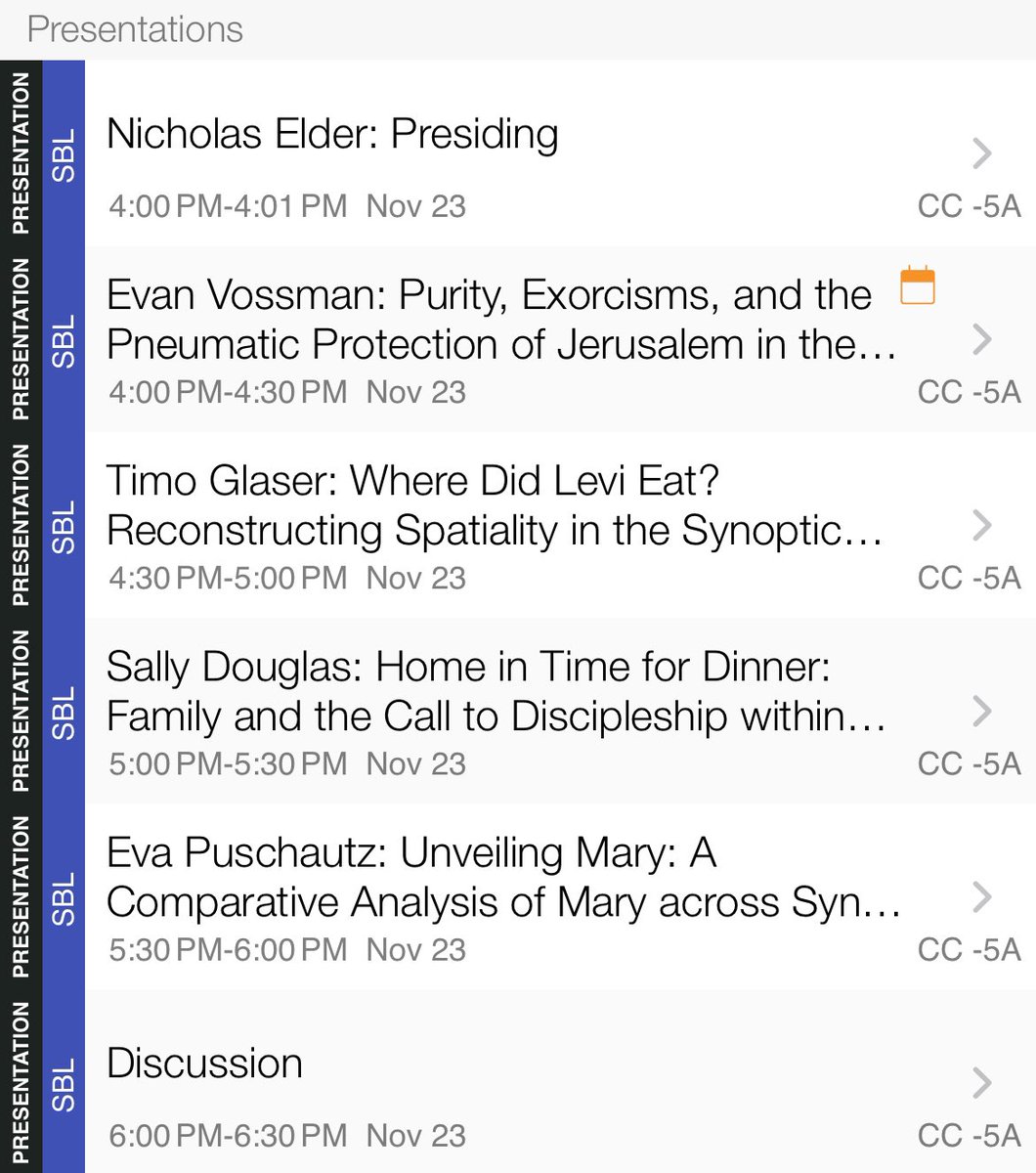 evan_vossman's tweet image. Planning your #SBLAAR24 schedule? Come to the Synoptic Gospel section on Saturday evening! I’ll argue the temple’s ritual purity procedures make Jerusalem an apotropaic zone in the Synoptic Gospels, as evidenced by no demonic (or “unclean spirit”) encounters there.