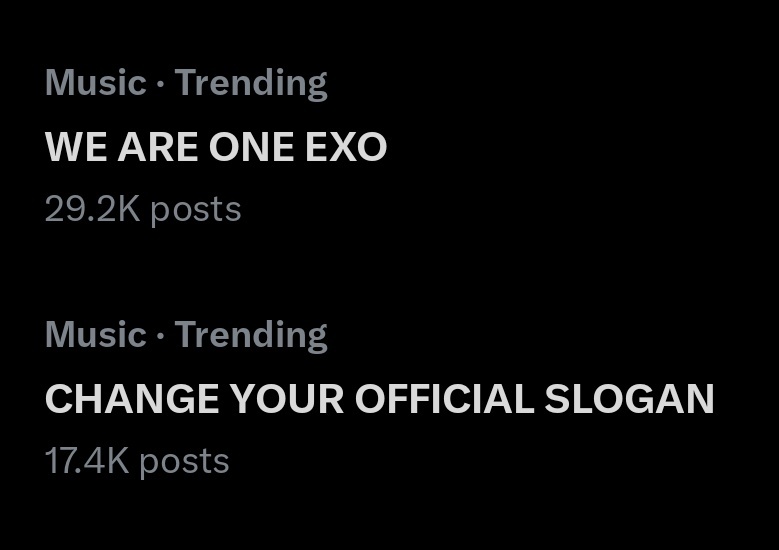 We Are One is EXO official slogan, CHANGE YOUR OFFICIAL SLOGAN <a href="/andTEAM_members/">&TEAM</a> <a href="/andTEAMofficial/">&TEAM OFFICIAL</a>
“WE ARE ONE EXO”
It’s not just a simple slogan. It has a deeper meaning for us, EXO and EXO-Ls.
#weareoneEXO <a href="/weareoneEXO/">EXO</a>