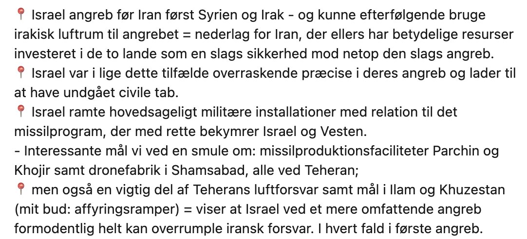 rasmuselling's tweet photo. Jeg brugte min lørdag i #dkmedier Radioavisen, TV-Avisen, P1, TV2 News og på tlf med journalister fra bl.a. Politiken. Her nogle af mine tanker om #Israel angreb på #Iran og den islamiske republik (IRI): https://t.co/JRRo9sPlts