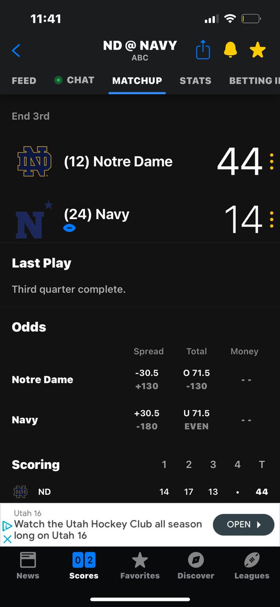 Notre Dame doesn’t care about the troops.  Sad, and frankly, disgusting.