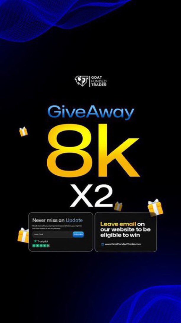 $46,000 worth of  Prop firm Challenge Account GIVEAWAY🔥

Criteria to Win 👇

➡️ Follow :
<a href="/Kelvintalent_/">Kelvin_Talent📊🥂</a>  &amp; <a href="/GoatFunded/">Goat Funded Trader</a> 
<a href="/EdwardXLreal/">Edward</a> &amp;  <a href="/XLTradeTech/">Trade Tech Solutions</a>
<a href="/NIKHIL_500/">NIKHIL</a> 

➡️ Like &amp; Repost this Giveaway

 ➡️ drop proof of following all accounts 

➡️ Join My telegram channel: