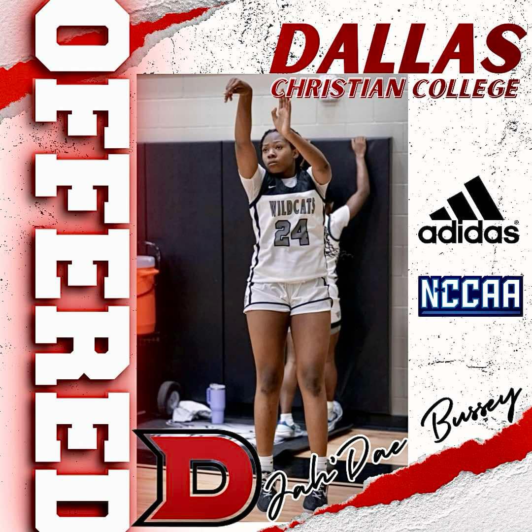 Jah’Dae Bussey (@bussey_jahdae) on Twitter photo After a great visit during Crusader Day at Dallas Christian College and a great conversation with @Coach_G021, I am blessed to receive an offer from
<a href="/DCCWBB/">Dallas Christian College WBB</a>. Thank you for this opportunity to play at the next level!!
<a href="/SotocatsGBBall/">SOTOCATSGirlsHoops</a> <a href="/SAFinestbball/">SA Finest Basketball</a>| After a great visit during Crusader Day at Dallas Christian College and a great conversation with @Coach_G021, I am blessed to receive an offer from
<a href="/DCCWBB/">Dallas Christian College WBB</a>. Thank you for this opportunity to play at the next level!!
<a href="/SotocatsGBBall/">SOTOCATSGirlsHoops</a> <a href="/SAFinestbball/">SA Finest Basketball</a>|