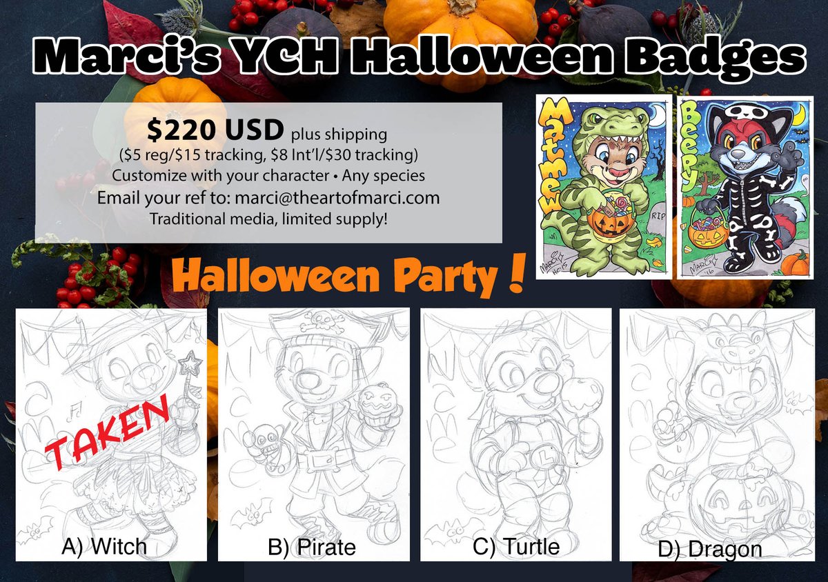 I've still got a few Halloween badges left. Remember, these are traditional badges, and there's only one of each! DM me to claim.