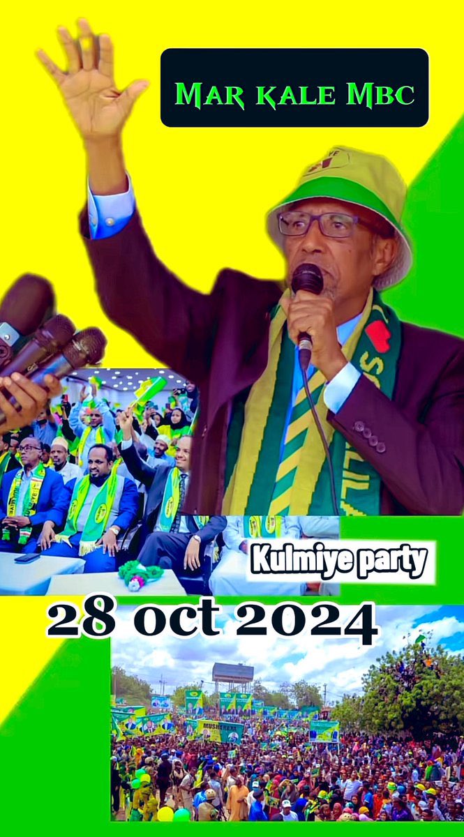 Mudanemaxamed's tweet photo. ✳️ 28ka- October-2024 Oo Ku Beegan Maallinta Isniinta Waa Maallinta Ollollaha Ee @XISBIGAKULMIYE , Sidaas Daraadeed Waxaan Dhammaanba Taageerayaasha Muga Weeyn Ee Xisbiga Kulmiye Ee Gobollada, Deggmooyinka, Maagaallooyinka Iyo Tuullooyinka Jamhuuriyadda Somaliland Oo Dhan Ugu Baaqayaa Inay U Diyaar -Garoobaan Oo Muujiyaan Cuduudda Iyo Awoodda Xisbiga #KULMIYE .
Ballanteenu Waa Isniinta Iyo Inaad Muujisaan Awoodda Xisbiga #KULMIYE Oo Ah Xisbi Qaangaadh Ah Oo Garanaya Doorashooyinka Sida Loogu Guulleeysto.
#MBC2024.