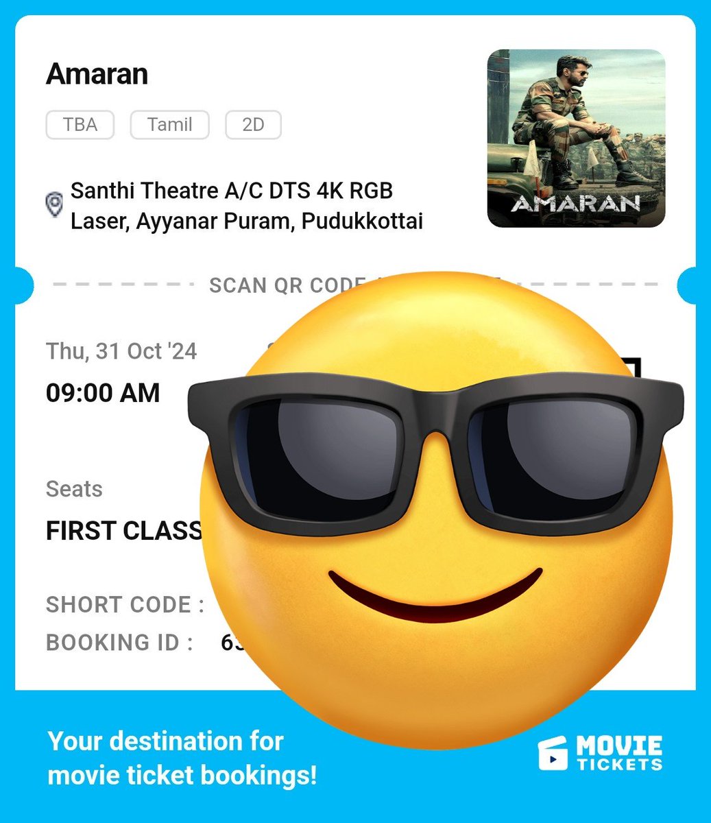 Itz_PrasanthSK's tweet image. தலைவன்‌ தரிசனம் இந்த தடவ எங்க புதுக்கோட்டை-யில 🤩🪔

#HappyAmaranDiwali 🤩⚡🧨

#Amaran 
#AmaranFDFS