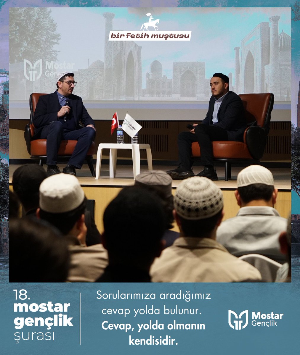 18. Mostar Gençlik Şurası uzun yıllar üniversiteli gençlik çalışmalarında hizmet eden koordinatörlerimizden Muhammet Raşit Güngör ve Sıddık Kaya'nın "Dünden Bugüne" başlıklı sunumu ile devam ediyor.