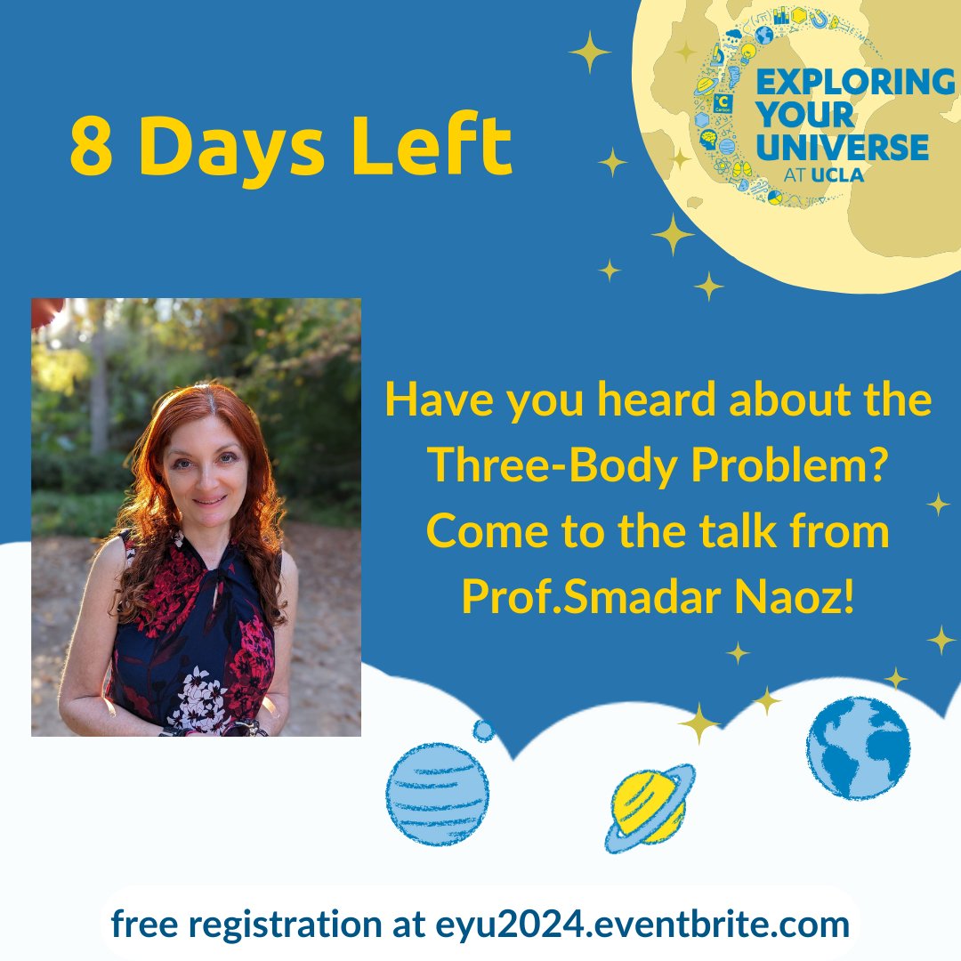🚀 8 Days Left! 🚀

Join Prof. Smadar Naoz at Exploring Your Universe 2024!
See this video instagram.com/reel/DBmSSmTgO…