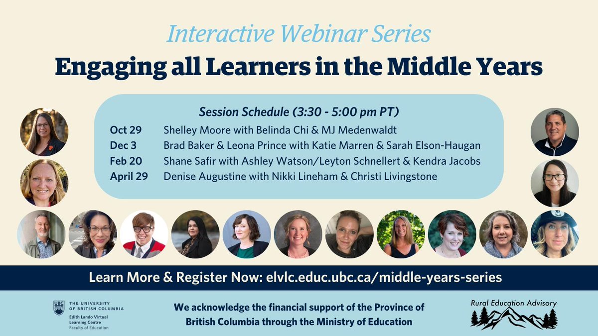 Edith Lando Virtual Learning Centre (@edithlandovlc) on Twitter photo Donāt miss out on the first session in our Engaging All Learners in the Middle Years series this Tuesday, Oct 29! Join an engaging conversation with <a href="/LeytonSchnell/">Leyton Schnellert</a> and <a href="/TammyRenyard/">TRenyard</a> with guests <a href="/tweetsomemoore/">Dr. Shelley Moore, PhD</a> <a href="/chi_belinda/">beespectacled</a> & <a href="/mjmedenwaldt/">MJ Medenwaldt</a>: mvnt.us/m2427172 Donāt miss out on the first session in our Engaging All Learners in the Middle Years series this Tuesday, Oct 29! Join an engaging conversation with <a href="/LeytonSchnell/">Leyton Schnellert</a> and <a href="/TammyRenyard/">TRenyard</a> with guests <a href="/tweetsomemoore/">Dr. Shelley Moore, PhD</a> <a href="/chi_belinda/">beespectacled</a> & <a href="/mjmedenwaldt/">MJ Medenwaldt</a>: mvnt.us/m2427172