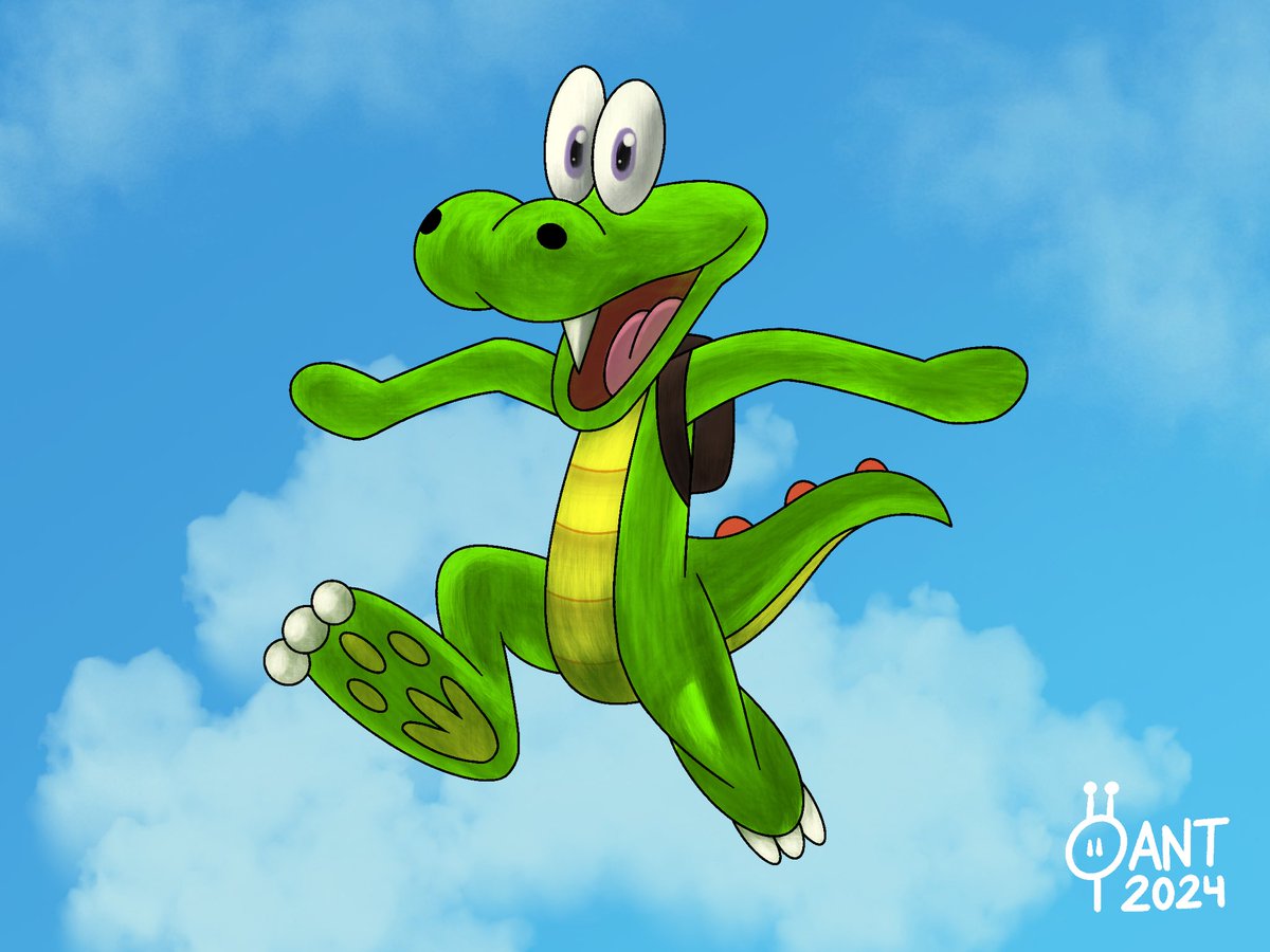 ToonAnt99's tweet photo. #croc #croclegendofthegobbos #argonautgames #foxinteractive #animal #crocodile #drawing #art https://t.co/Txt2uuTh0G