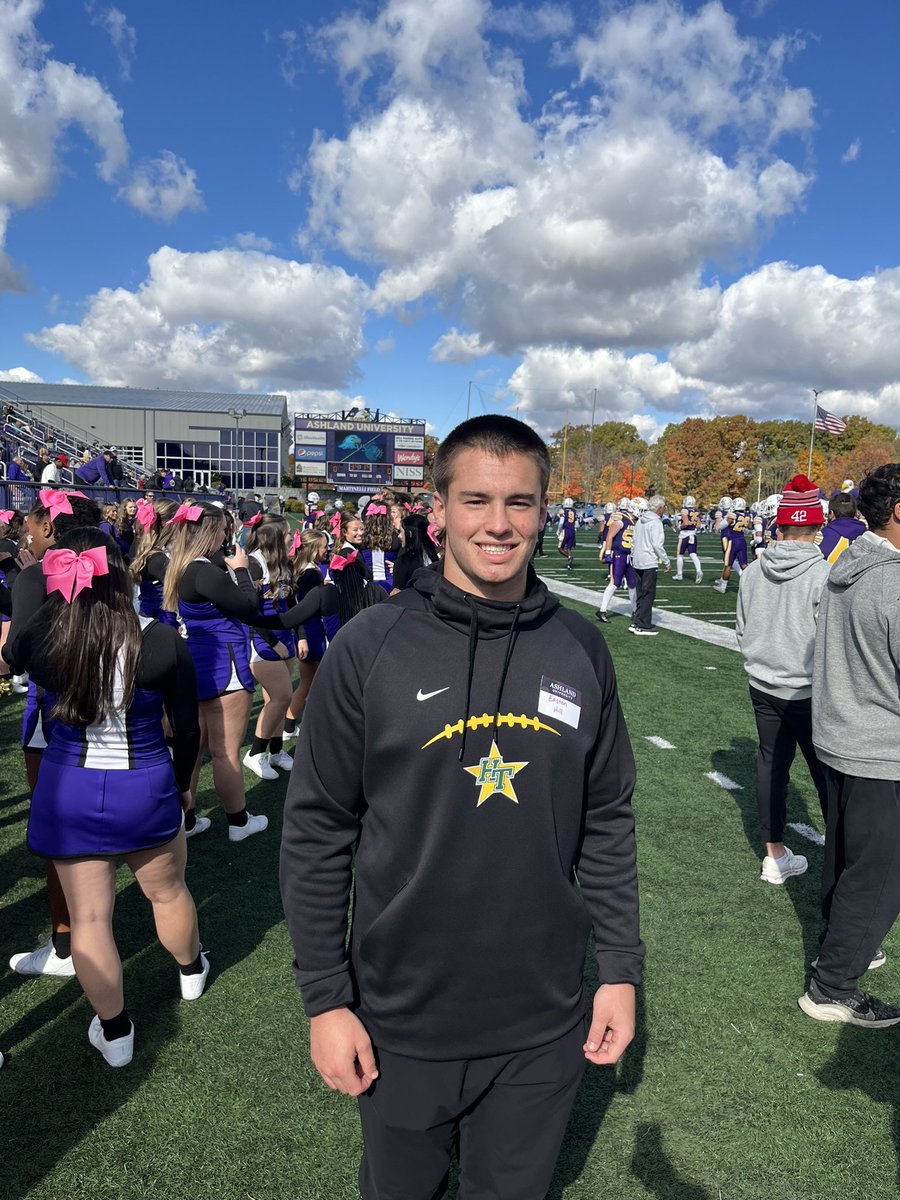 Had a great game day visit today at <a href="/AshlandFB/">Ashland Football</a>. Thank you <a href="/JimCordle63/">Jim Cordle</a> for the invite! I can’t wait to get back on campus