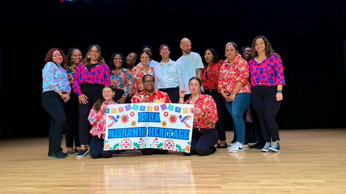 mrespinozaclass's tweet photo. Proud to celebrate Hispanic Heritage Month at @PaulRobesonNBPS 🌎 Huge shoutout to our amazing Ss and staff for bringing our cultures to life with vibrant performances, &amp; unity. Gracias for making this assembly unforgettable! #HispanicHeritageMonth #PRCAPride #NBPS @nbpschools https://t.co/WsrkLRQ4Ru