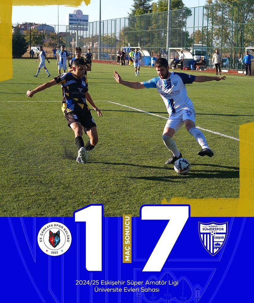 💯 Takımımız, Es Çankaya Spor ile olan karşılaşmayı 7-1 galip tamamlayarak Eskişehir Süper Amatör Küme’de liderliğin sahibi oldu.