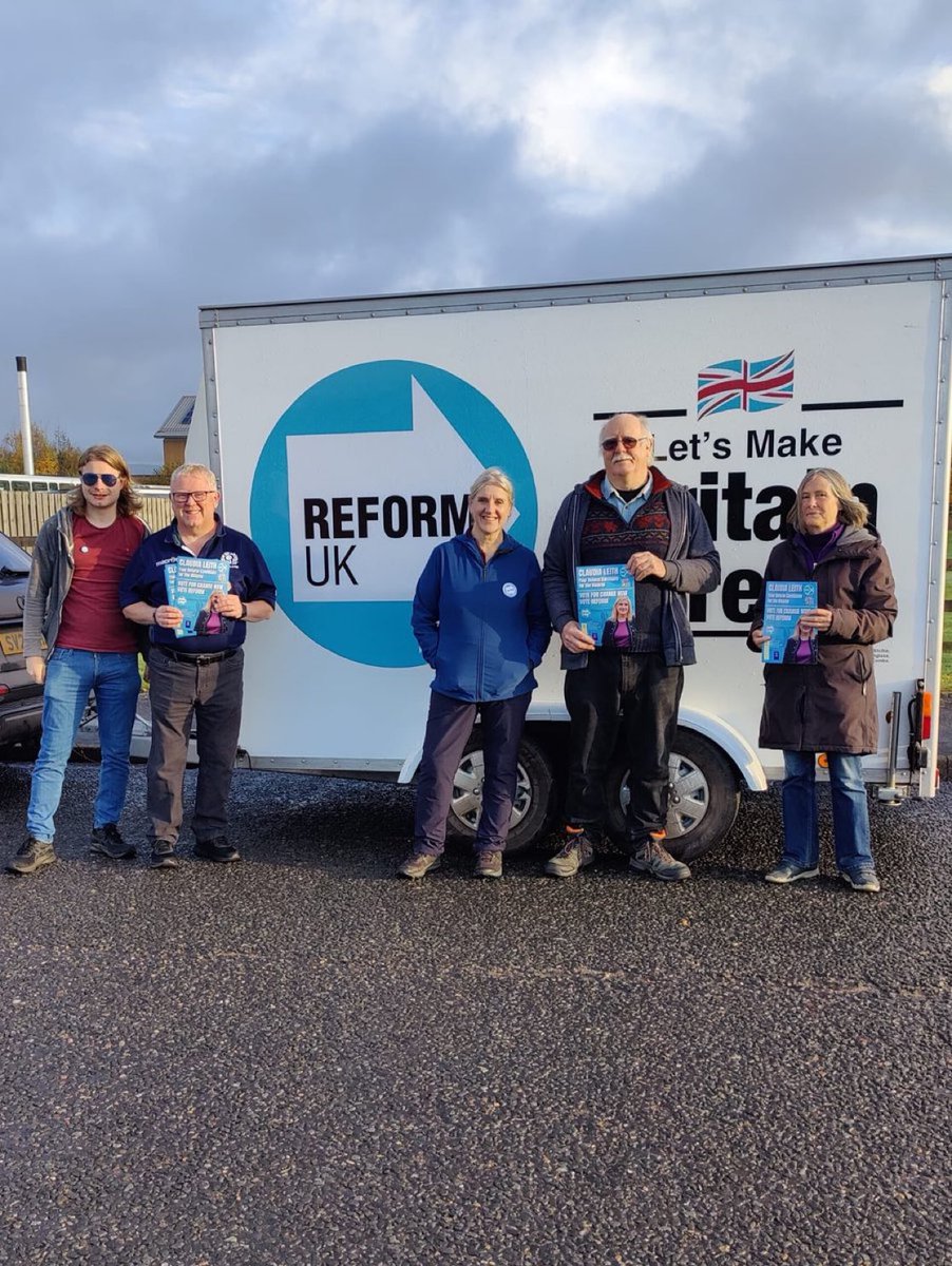 📍Bringing real change to our communities a team out in Mearns today were backing fantastic candidate, Claudia! 

Let’s bring real change to our communities. 

#VoteReform #ReformUK #Mearns